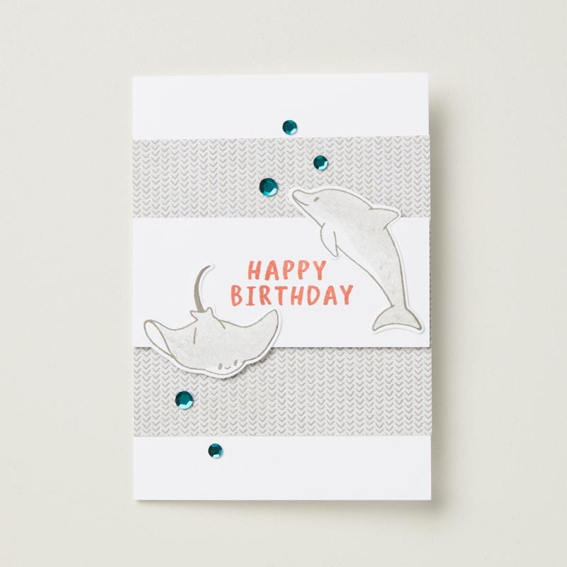 Creating your card base is the first big hands-on moment in making your own birthday card. Most crafters will use sturdy (but not overly heavy or textured) cardstock for this. 
