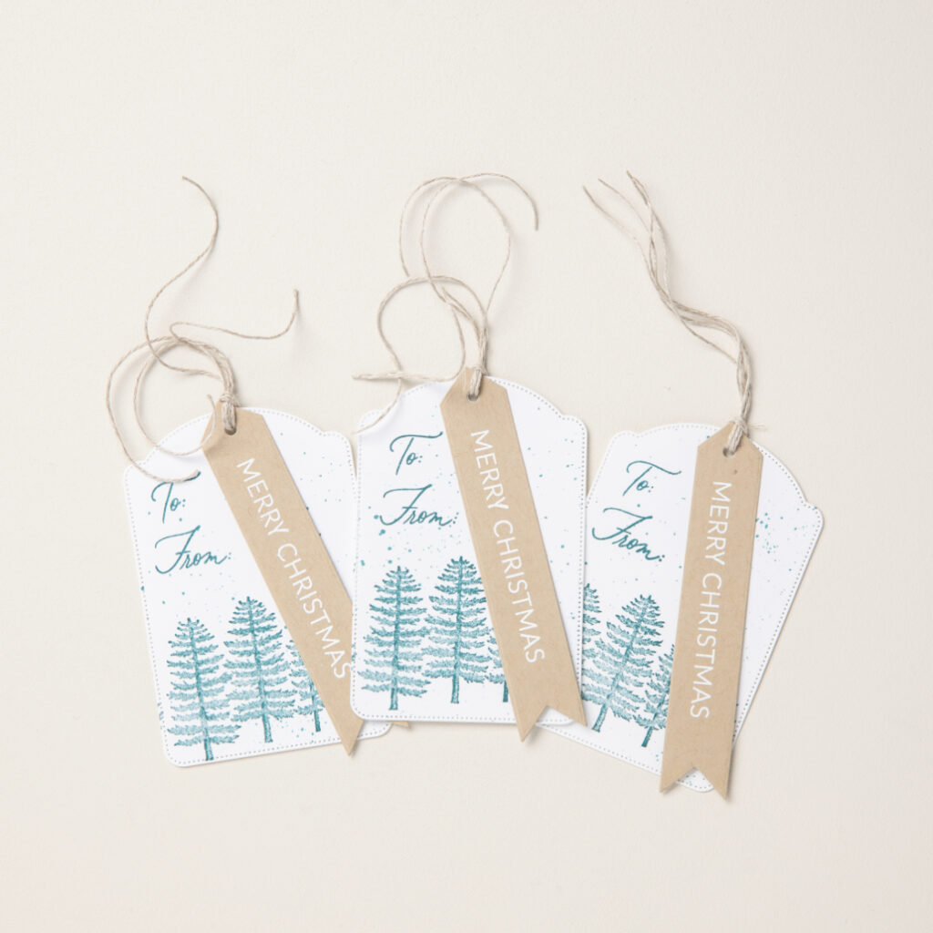 Gift tag sets are a great option for anyone who is new to gift tag making or just wants a quick and easy project. You can choose a set, like the Festive Tags Kit, that comes with everything you need to make several cute gift tags