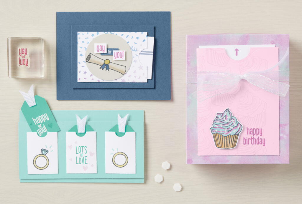 Our Pocket Thoughts Bundle shines as a darling addition to your craft collection. A truly unique take on traditional stamp and die coordinates, this set has a little bit of everything.