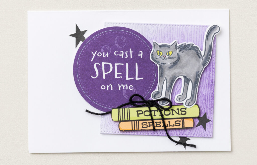 Creating a spooky card craft for Halloween can be simple! Keep a small stash of scraps next to your workspace—things like extra string, ribbon, and leftover jewels. Sometimes, the smallest addition can really make your focal point pop!