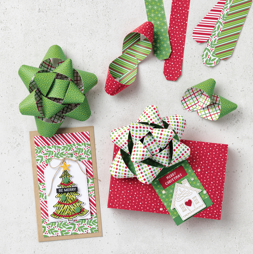 Easy holiday gift tags are another way to pack a personal punch! You can make a matched set or personalize each one to match the gift wrap being used—hello, coordinated Christmas morning!