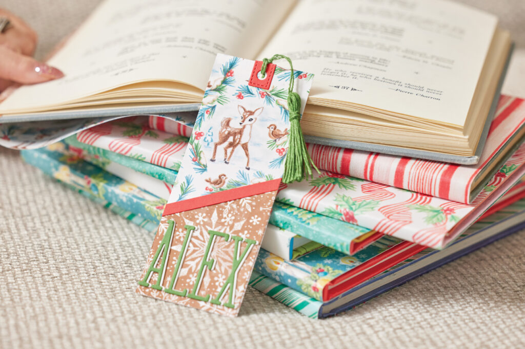 You could also delight the readers in your house by giving your holiday books festive covers and “unwrapping” one each night leading up to Christmas for a bedtime story advent that your kids will always remember.