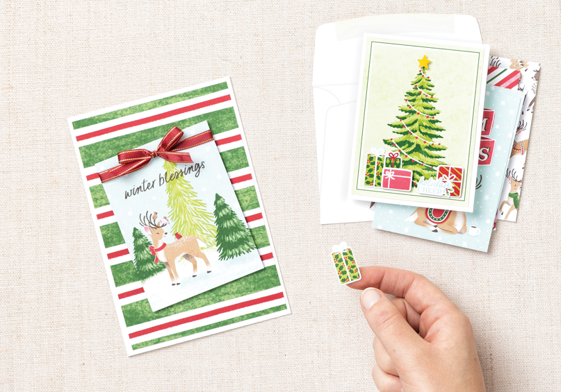 Making and sending handmade Christmas cards is easier than you think, and the sentiment is unbeatable. If you’d like to create your own Christmas cards but aren’t sure where to start, or if you just need a little extra inspiration, we’ve put together some Christmas card ideas to get you started.