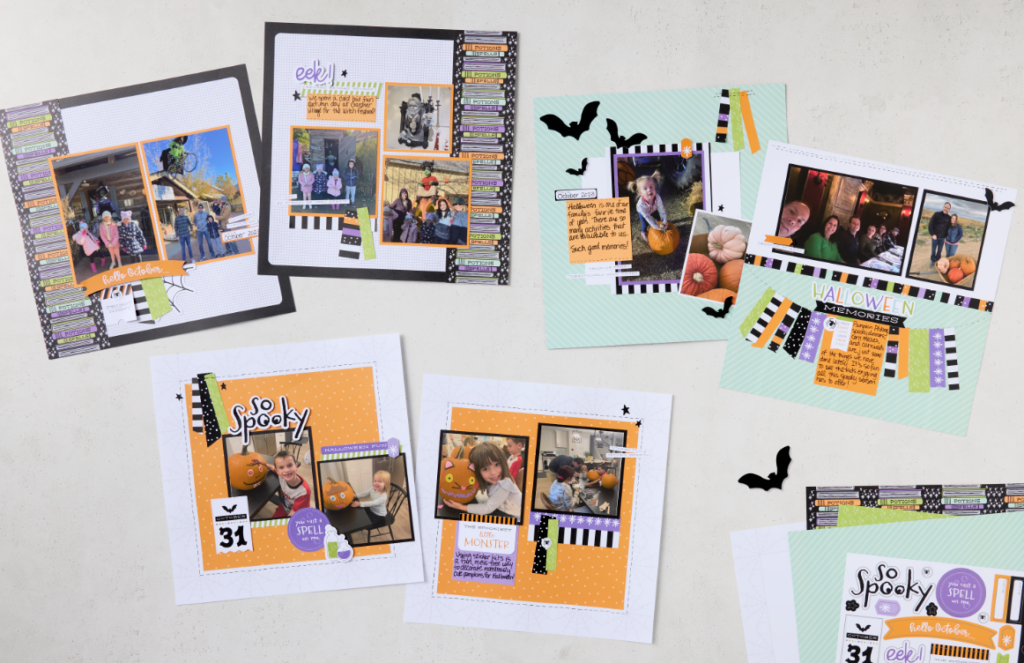 You can embrace the Halloween spirit with these easy to do Halloween scrapbooking ideas.