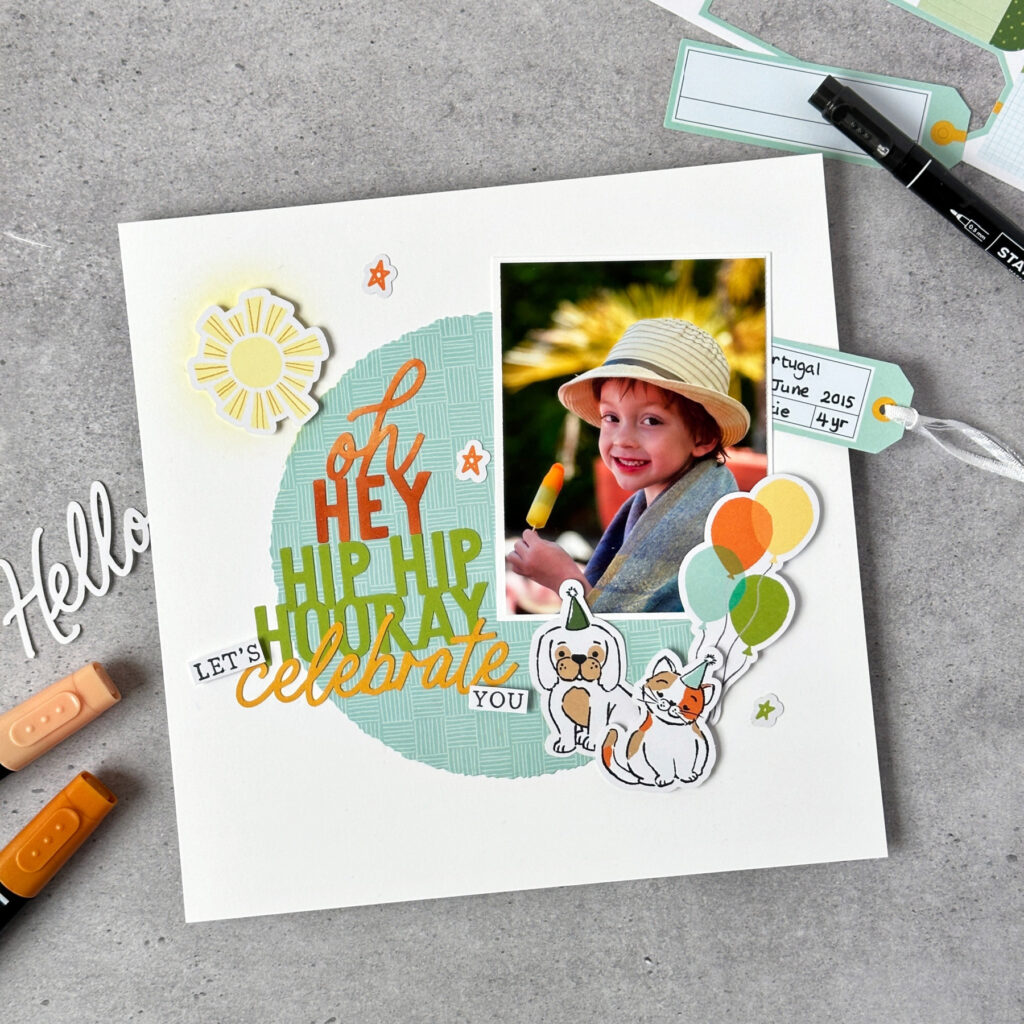 If you are making special occasion cards or scrapbook pages tailored to specific individuals, you can select a theme based on the event or the person’s interests.