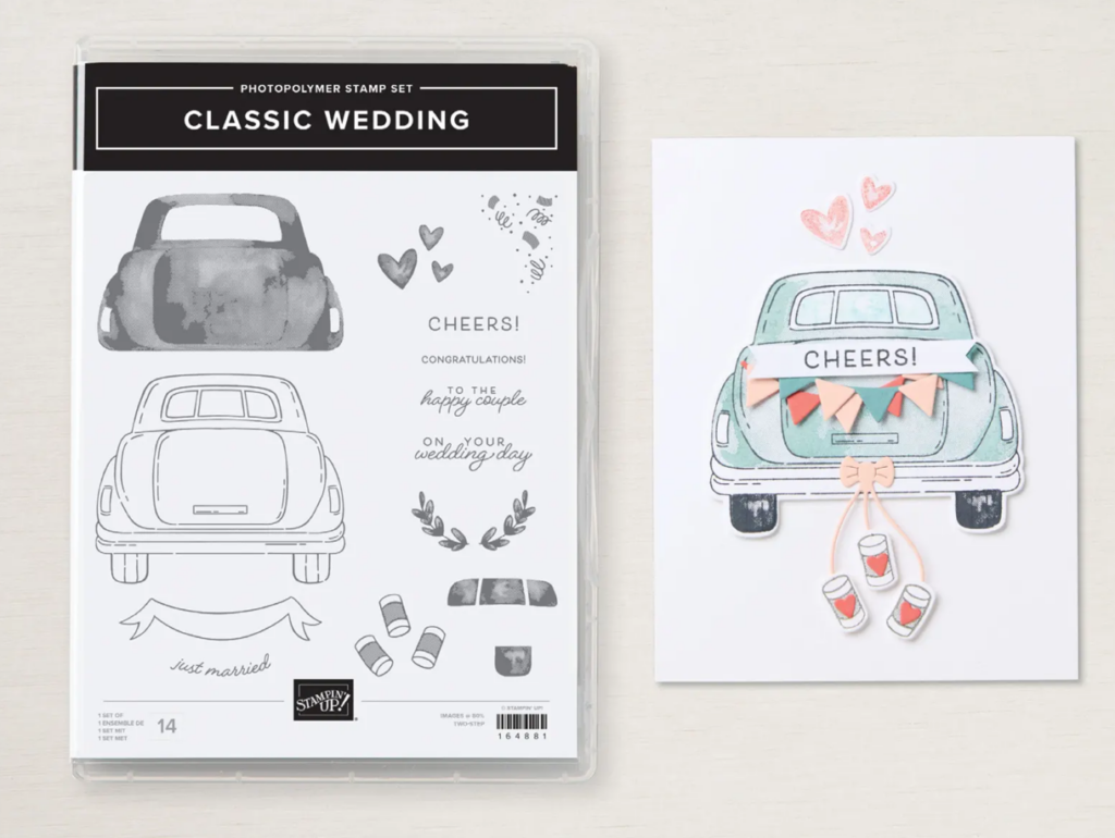 DIY wedding gift card using the Classic Wedding Stamp Set