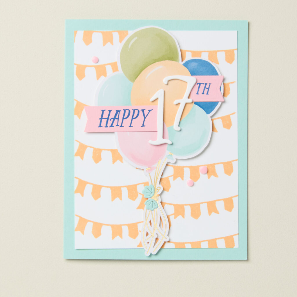 A cute DIY birthday card idea for 17th birthday