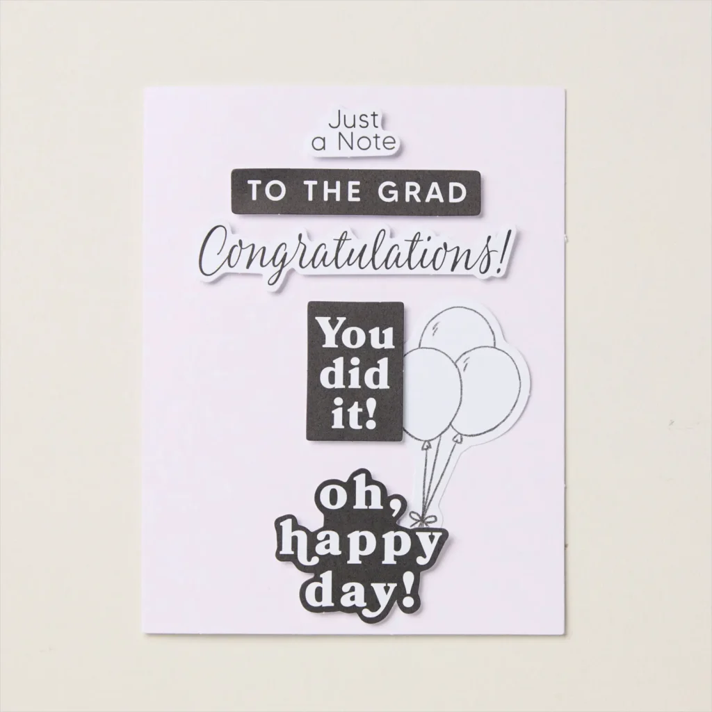 Graduation cards like the one featured here are always appreciated