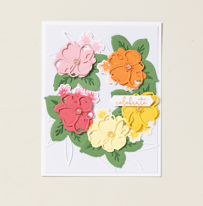 Vous ne pouvez pas utiliser de timbres sans encre et nous avons de superbes choix dans notre collection In Color. Nous recommandons Strawberry Slush disponible dans le Classic Stampin' Pad ou dans le pack combo Blends. Ce joli rose ajoutera une touche de couleur riche à vos images florales.  