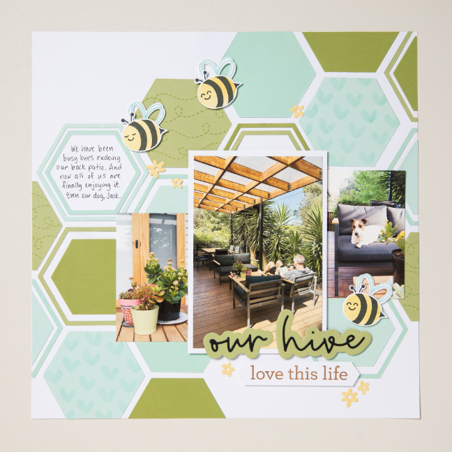 Gebruik een scrapset voor perfect gecoördineerde kleuren, vormen en ontwerpen met een thema.
