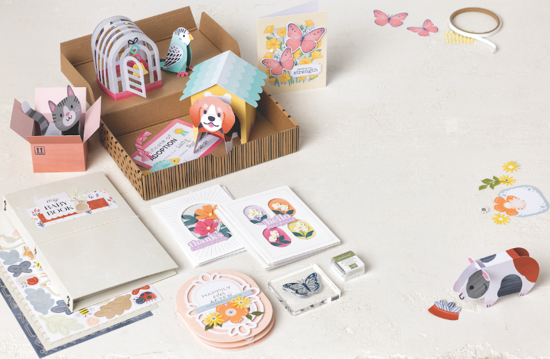 The Stampin’ Up! creative project kits include everything you need to get started creating cards or making other paper crafts. They are a great solution for beginners, busy crafters, or anyone looking for a little crafting inspiration.