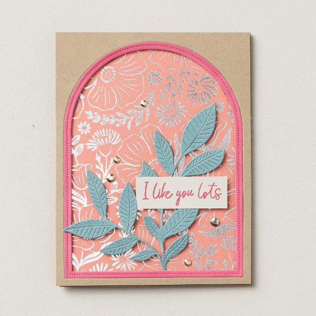 To make the most of your hot foiling experience, try making a pretty card base with some of our larger patterned hot foil dies